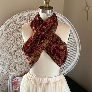 Floral print scarf